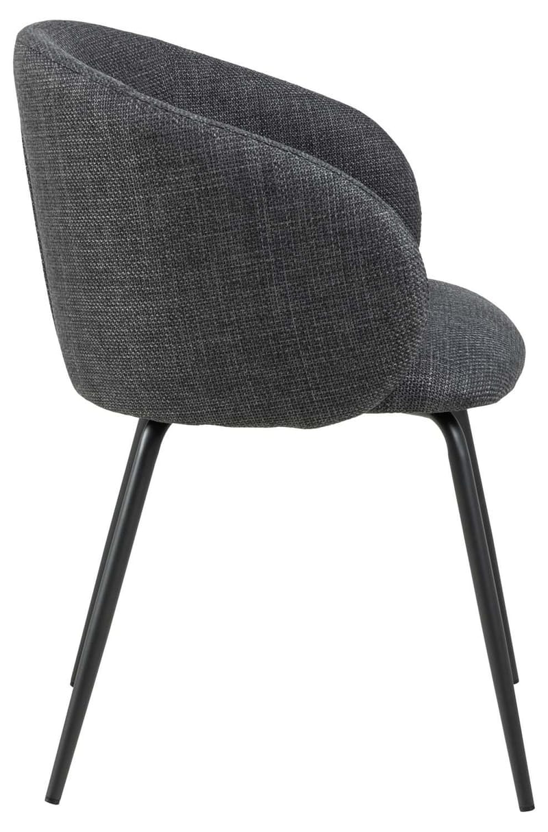 Spisestol HOME4YOU Eleanor med armlene, grå - Grå - Møbler - Stoler & lenestoler - Spisestuestoler & kjøkkenstoler