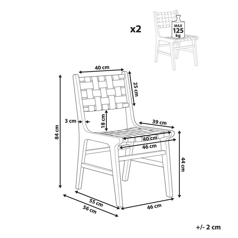 Spisestol Humble 2-pakning - Møbler - Stoler & lenestoler - Spisestuestoler & kjøkkenstoler