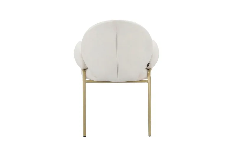 Spisestol Iwama Sett med 2 Kremfløyel - Kremfløyel - Møbler - Stoler & lenestoler - Spisestuestoler & kjøkkenstoler