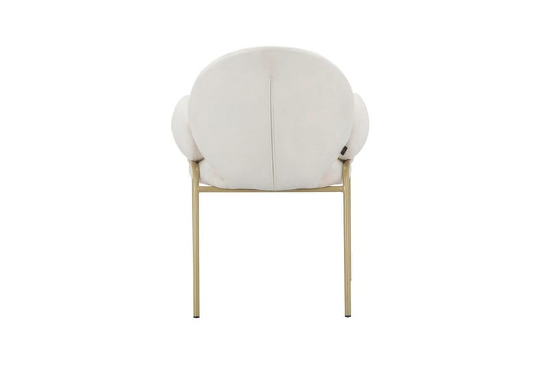 Spisestol Iwama Sett med 2 Kremfløyel - Kremfløyel - Møbler - Stoler & lenestoler - Spisestuestoler & kjøkkenstoler