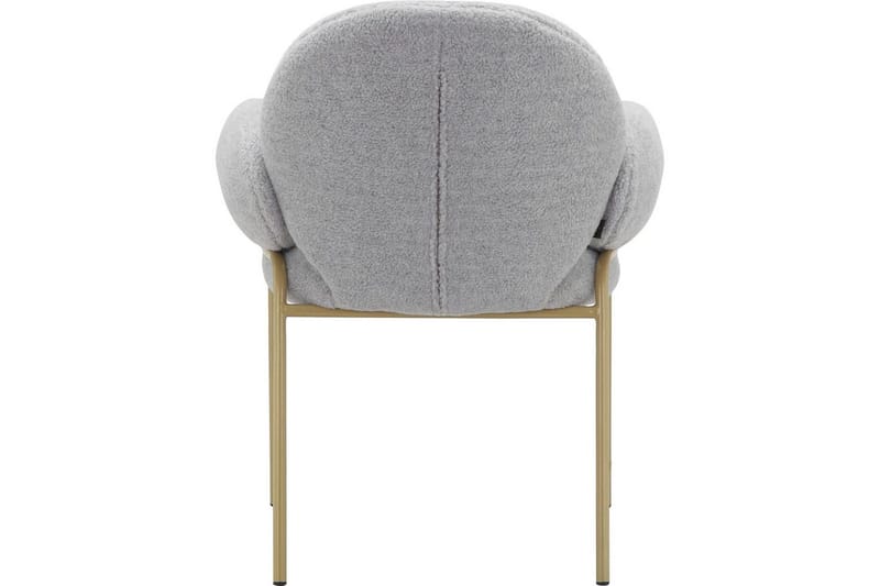 Spisestol Iwama Sett med 2 Lys grå teddy - Lys grå teddy - Møbler - Stoler & lenestoler - Spisestuestoler & kjøkkenstoler