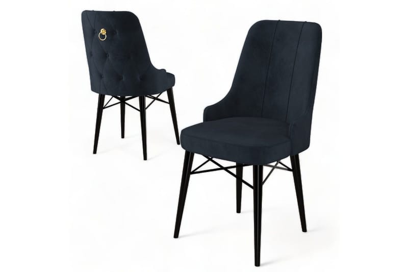 Spisestol Jandela Antrasitt / Svart - Antrasitt / Svart - Møbler - Stoler & lenestoler - Spisestuestoler & kjøkkenstoler