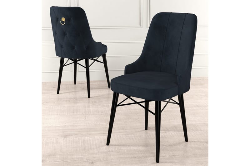 Spisestol Jandela Antrasitt / Svart - Antrasitt / Svart - Møbler - Stoler & lenestoler - Spisestuestoler & kjøkkenstoler