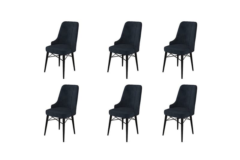 Spisestol Jandela Antrasitt / Svart - Antrasitt / Svart - Møbler - Stoler & lenestoler - Spisestuestoler & kjøkkenstoler