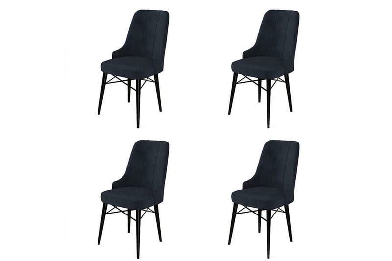 Spisestol Jandela Antrasitt / Svart - Antrasitt / Svart - Møbler - Stoler & lenestoler - Spisestuestoler & kjøkkenstoler