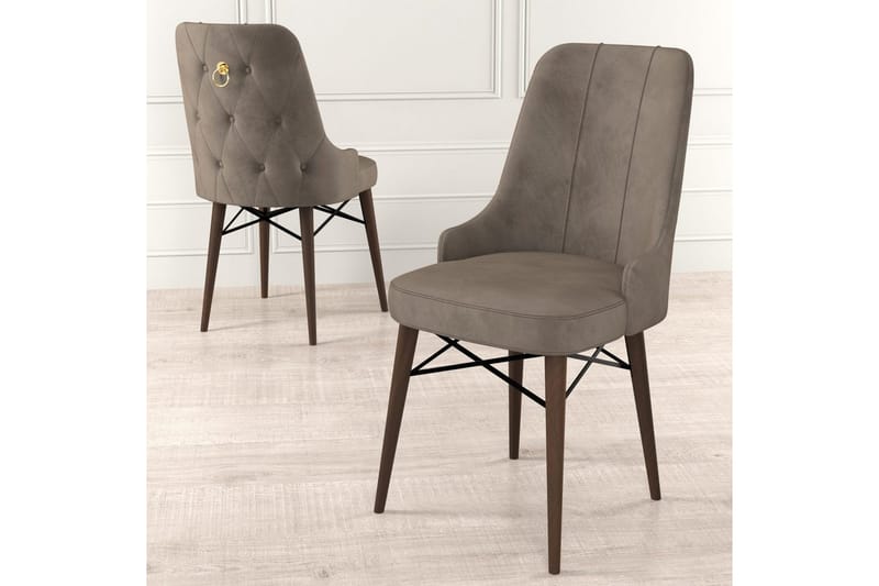 Spisestol Jandela Cappuccino / Brun - Cappuccino / Brun - Møbler - Stoler & lenestoler - Spisestuestoler & kjøkkenstoler