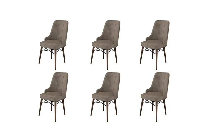 Spisestol Jandela Cappuccino / Brun - Cappuccino / Brun - Møbler - Stoler & lenestoler - Spisestuestoler & kjøkkenstoler