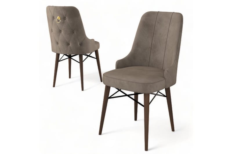 Spisestol Jandela Cappuccino / Brun - Cappuccino / Brun - Møbler - Stoler & lenestoler - Spisestuestoler & kjøkkenstoler