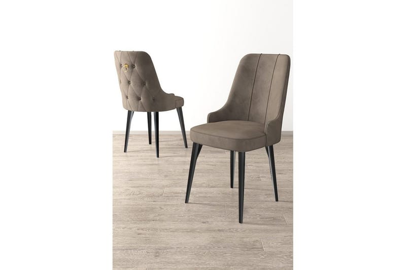 Spisestol Jebi Cappuccino / Svart - Cappuccino / Svart - Møbler - Stoler & lenestoler - Spisestuestoler & kjøkkenstoler