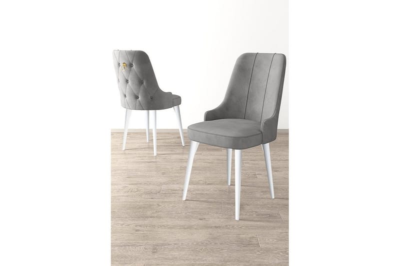 Spisestol Jebi Grå / Hvit - Grå / Hvit - Møbler - Stoler & lenestoler - Spisestuestoler & kjøkkenstoler
