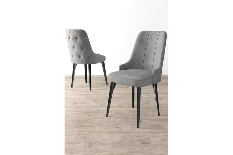 Spisestol Jebi Grå / Svart - Grå / Svart - Møbler - Stoler & lenestoler - Spisestuestoler & kjøkkenstoler