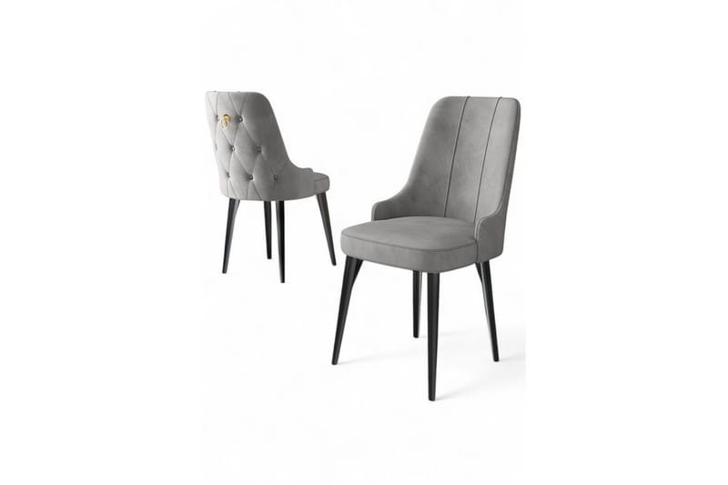 Spisestol Jebi Grå / Svart - Grå / Svart - Møbler - Stoler & lenestoler - Spisestuestoler & kjøkkenstoler