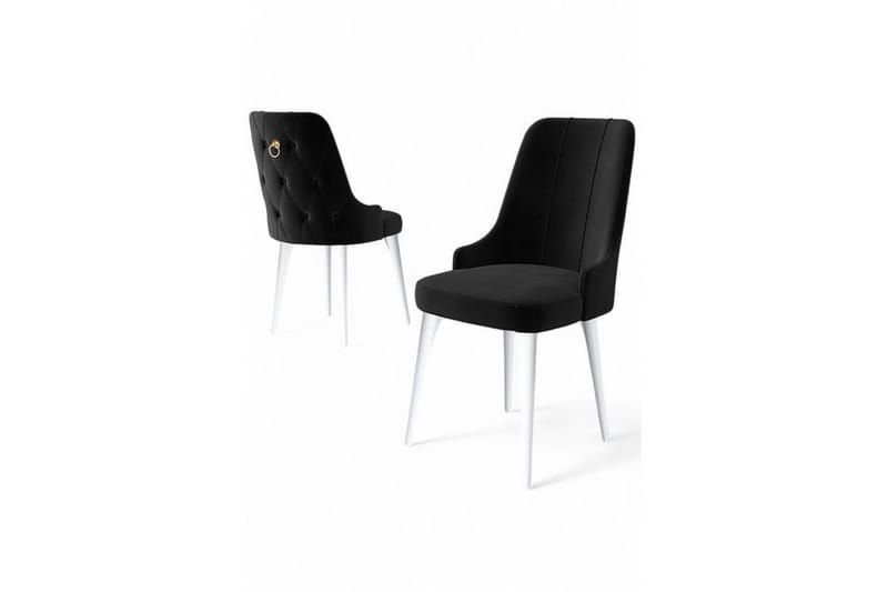 Spisestol Jebi Svart / Hvit - Svart / Hvit - Møbler - Stoler & lenestoler - Spisestuestoler & kjøkkenstoler