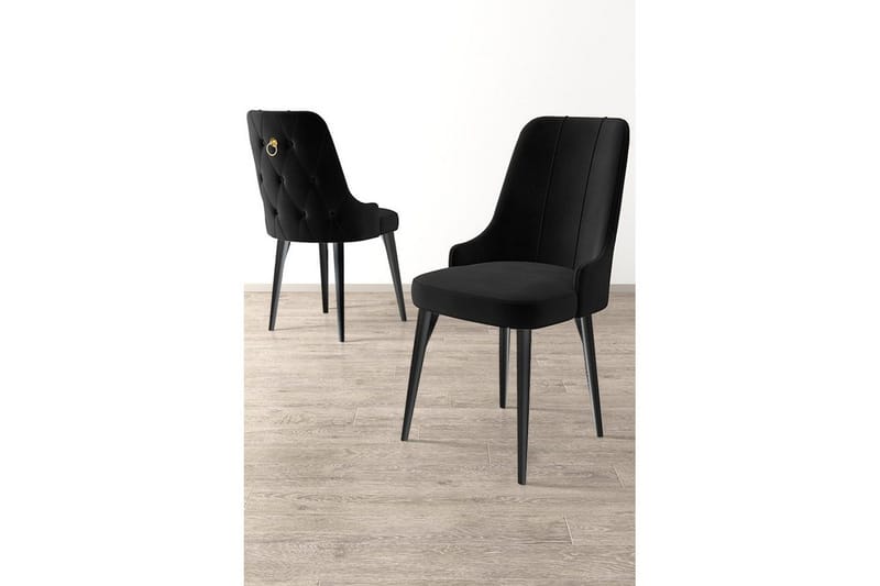Spisestol Jebi Svart - Svart - Møbler - Stoler & lenestoler - Spisestuestoler & kjøkkenstoler