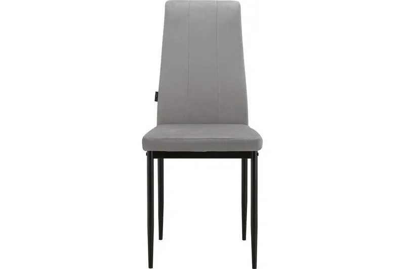 Spisestol Kelly Grå, Fløyel - Grå, Fløyel - Møbler - Stoler & lenestoler - Spisestuestoler & kjøkkenstoler