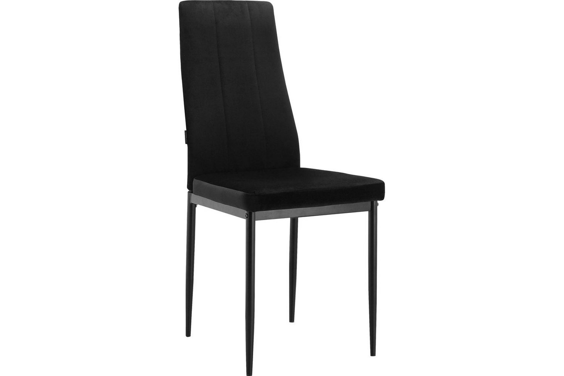 Spisestol Kelly Svart, Fløyel - Svart, Fløyel - Møbler - Stoler & lenestoler - Spisestuestoler & kjøkkenstoler