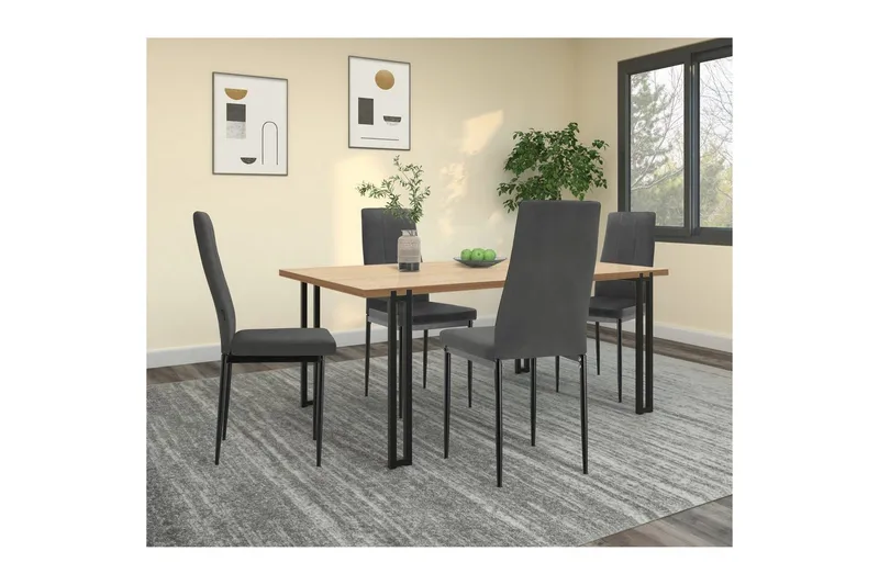 Spisestol Kelly Svart, PU - Svart, PU - Møbler - Stoler & lenestoler - Spisestuestoler & kjøkkenstoler