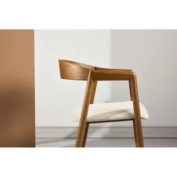 Spisestol Langøen - Mørkebrun - Møbler - Stoler & lenestoler - Karmstoler