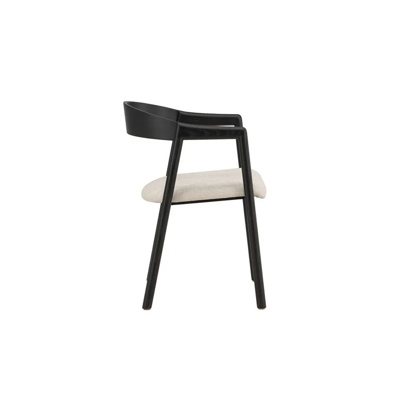 Spisestol Langøen - Svart - Møbler - Stoler & lenestoler - Karmstoler