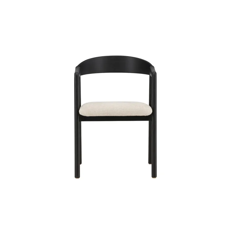 Spisestol Langøen - Svart - Møbler - Stoler & lenestoler - Spisestuestoler & kjøkkenstoler