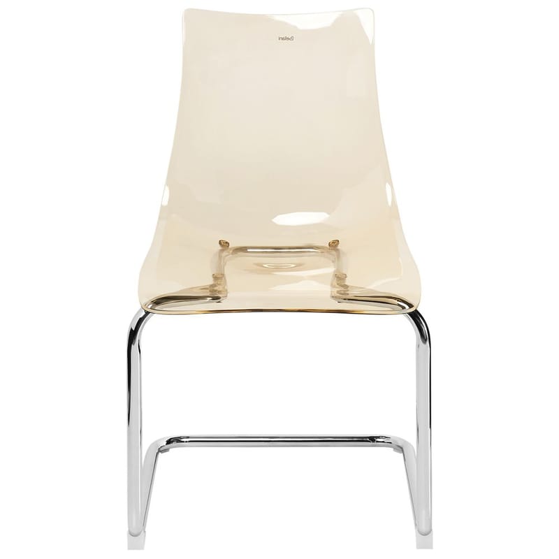 Spisestol Marshall 2-pakning - Transparent, Oransje, Sølv - Møbler - Stoler & lenestoler - Spisestuestoler & kjøkkenstoler