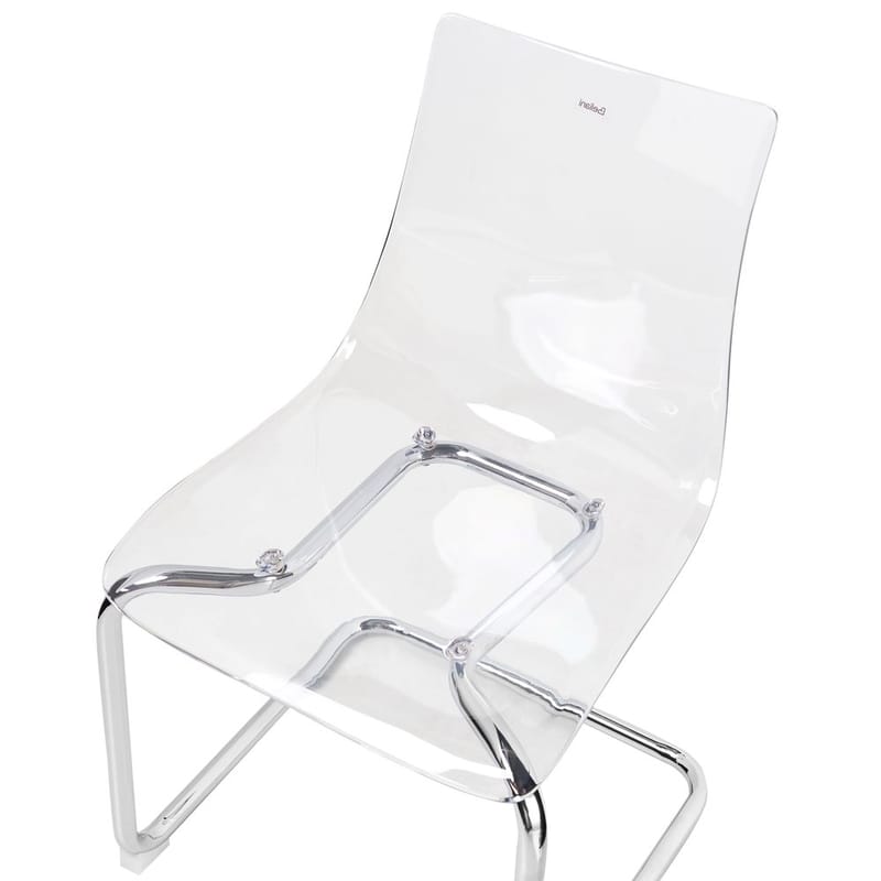 Spisestol Marshall 2-pakning - Transparent, Sølv - Møbler - Stoler & lenestoler - Spisestuestoler & kjøkkenstoler