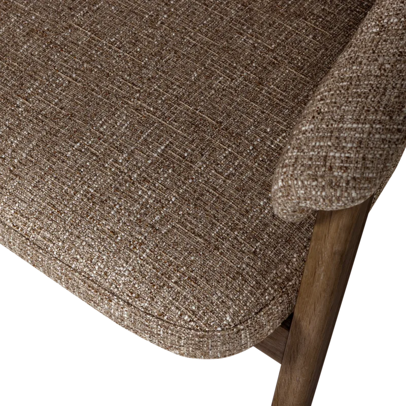 Spisestol med armlener Tunar - Brun melange - Møbler - Stoler & lenestoler - Karmstoler