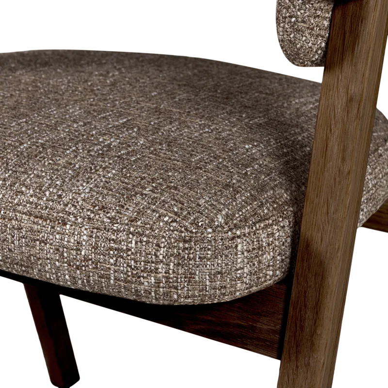 Spisestol med armlener Tunar - Brun melange - Møbler - Stoler & lenestoler - Karmstoler