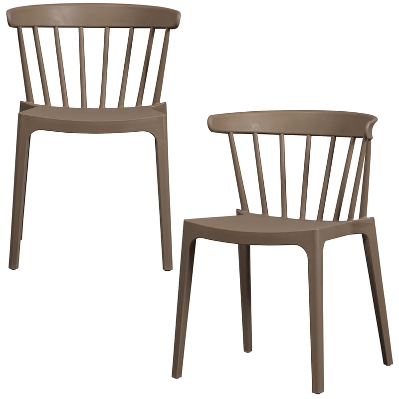 Spisestol med spiler Bliss utendørs - Brun melange - Møbler - Stoler & lenestoler - Spisestuestoler & kjøkkenstoler