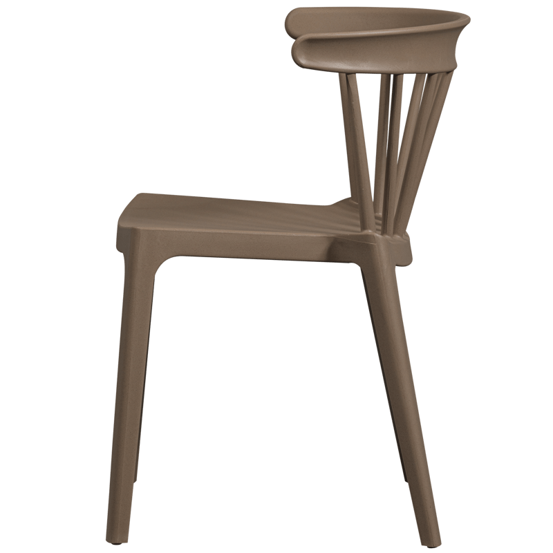 Spisestol med spiler Bliss utendørs - Brun melange - Møbler - Stoler & lenestoler - Spisestuestoler & kjøkkenstoler