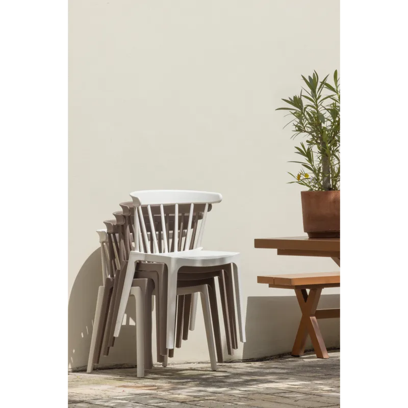 Spisestol med spiler Bliss utendørs - Brun melange - Møbler - Stoler & lenestoler - Spisestuestoler & kjøkkenstoler