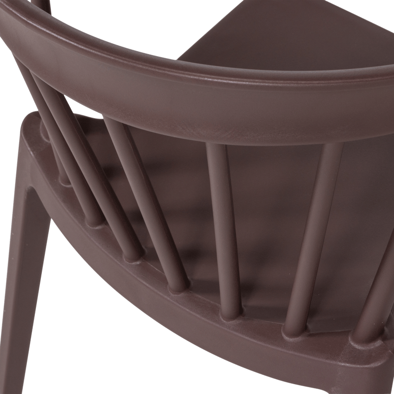 Spisestol med spiler Bliss utendørs - Lilla/Brun - Møbler - Stoler & lenestoler - Spisestuestoler & kjøkkenstoler