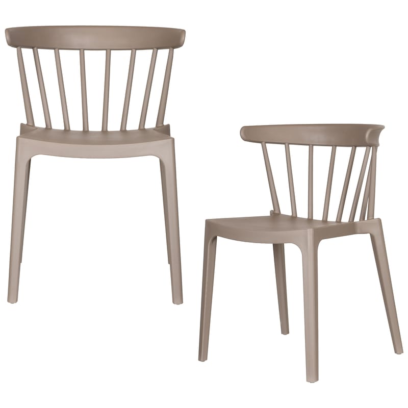 Spisestol med spiler Bliss utendørs - Taupe - Møbler - Stoler & lenestoler - Spisestuestoler & kjøkkenstoler