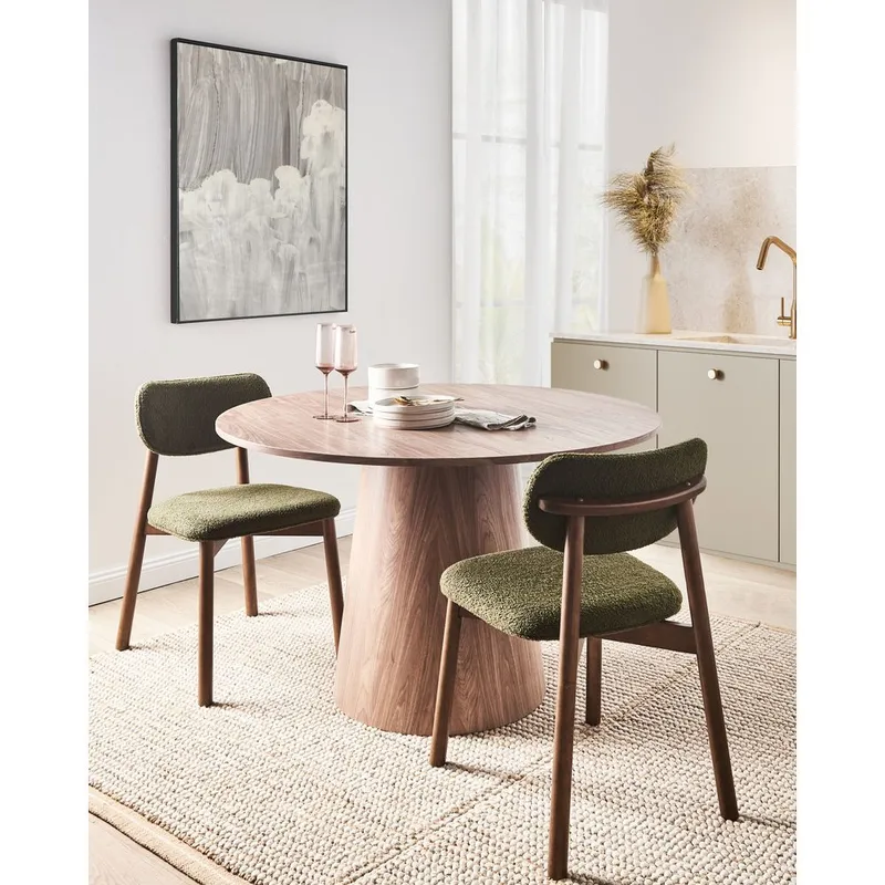 Spisestol Mills 2-pakning - Brun, Grønn - Møbler - Stoler & lenestoler - Spisestuestoler & kjøkkenstoler