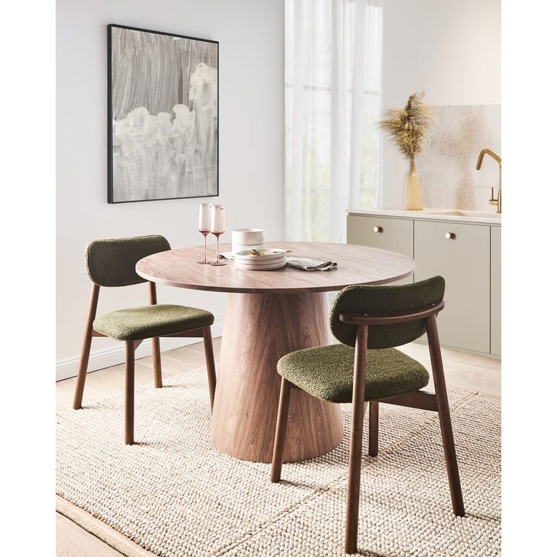 Spisestol Mills 2-pakning - Brun, Grønn - Møbler - Stoler & lenestoler - Spisestuestoler & kjøkkenstoler