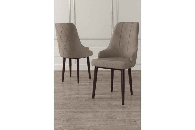 Spisestol Mobarkar Cappuccino / Brun - Cappuccino / Brun - Møbler - Stoler & lenestoler - Spisestuestoler & kjøkkenstoler