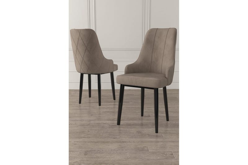 Spisestol Mobarkar Cappuccino / Svart - Cappuccino / Svart - Møbler - Stoler & lenestoler - Spisestuestoler & kjøkkenstoler