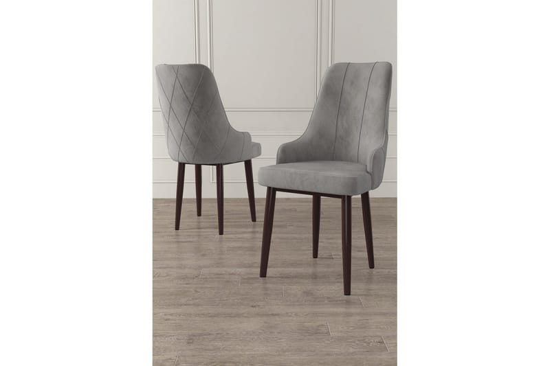 Spisestol Mobarkar Grå / Brun - Grå / Brun - Møbler - Stoler & lenestoler - Spisestuestoler & kjøkkenstoler