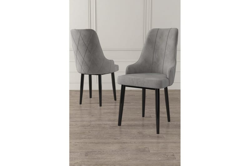 Spisestol Mobarkar Grå / Svart - Grå / Svart - Møbler - Stoler & lenestoler - Spisestuestoler & kjøkkenstoler