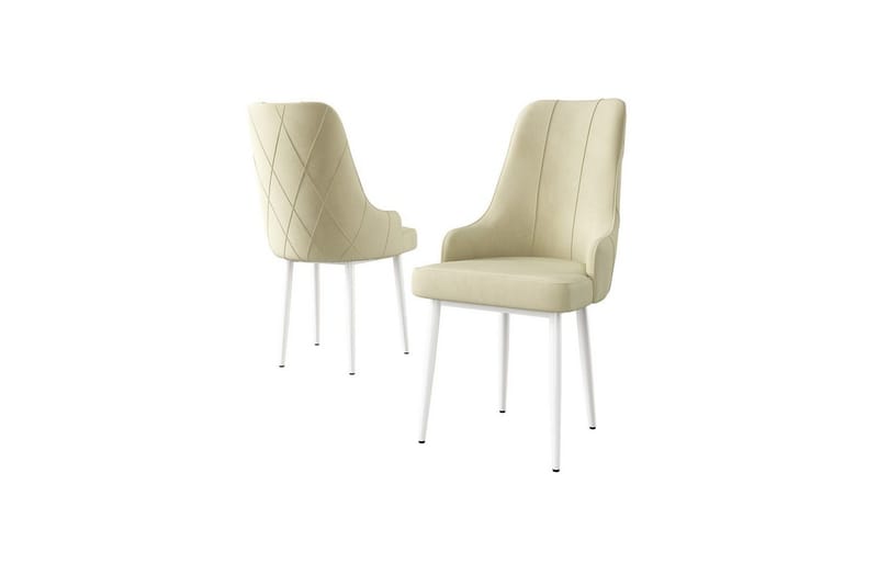 Spisestol Mobarkar Krem / Hvit, Krem / Hvit