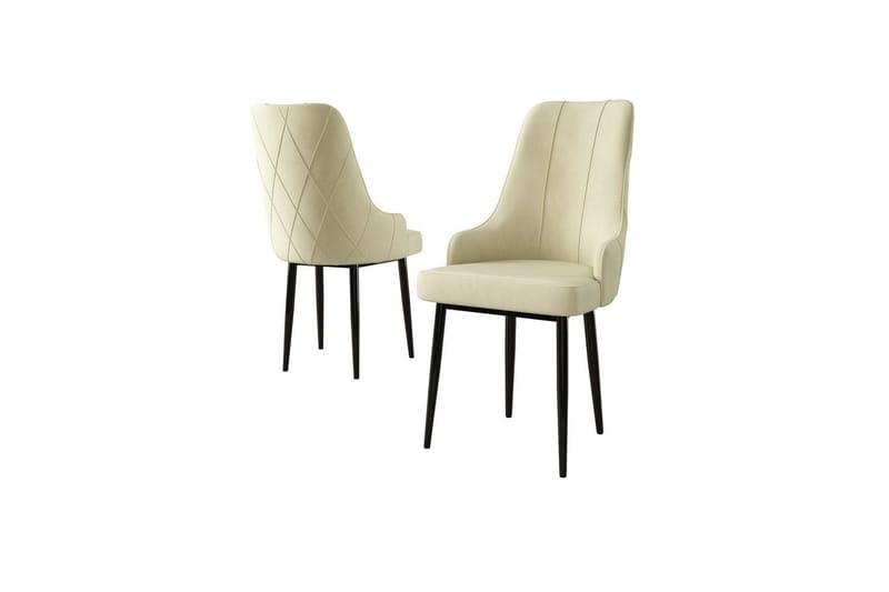 Spisestol Mobarkar Krem / Svart, Krem / Svart