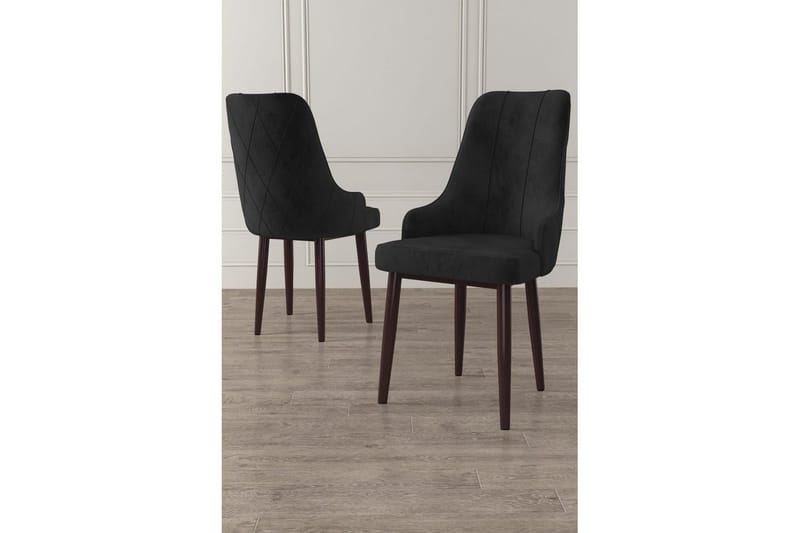 Spisestol Mobarkar Svart / Brun - Svart / Brun - Møbler - Stoler & lenestoler - Spisestuestoler & kjøkkenstoler