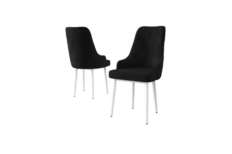 Spisestol Mobarkar Svart / Hvit - Svart / Hvit - Møbler - Stoler & lenestoler - Spisestuestoler & kjøkkenstoler