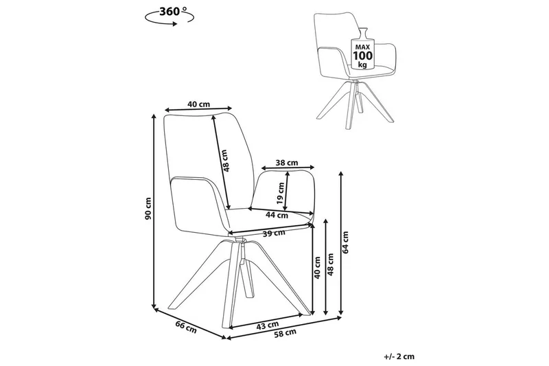 Spisestol Mokena - Møbler - Stoler & lenestoler - Lenestoler
