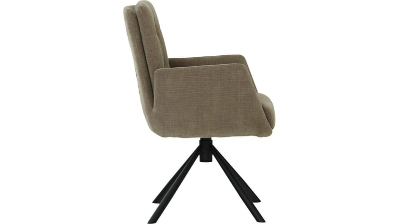 Spisestol NFG Remy 2-pakning med sving Grå/beige - Grå/beige - Møbler - Stoler & lenestoler - Spisestuestoler & kjøkkenstoler