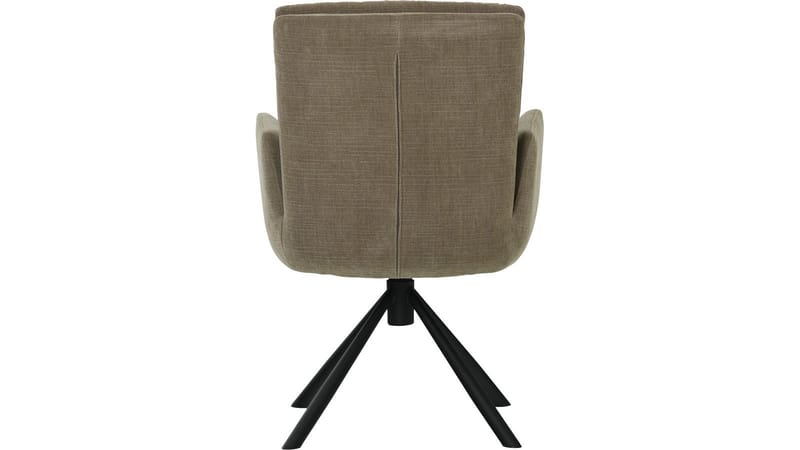 Spisestol NFG Remy 2-pakning med sving Grå/beige - Grå/beige - Møbler - Stoler & lenestoler - Spisestuestoler & kjøkkenstoler