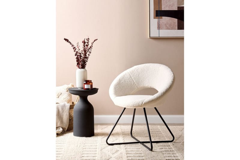 Spisestol Rachel - Hvit, Svart - Møbler - Stoler & lenestoler - Lenestoler