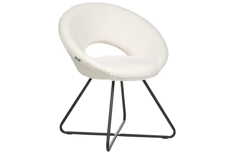 Spisestol Rachel - Hvit, Svart - Møbler - Stoler & lenestoler - Lenestoler