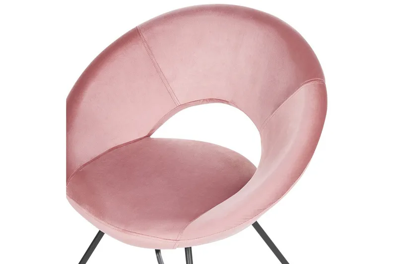 Spisestol Rachel - Rosa, svart, Rosa, Svart - Møbler - Stoler & lenestoler - Spisestuestoler & kjøkkenstoler