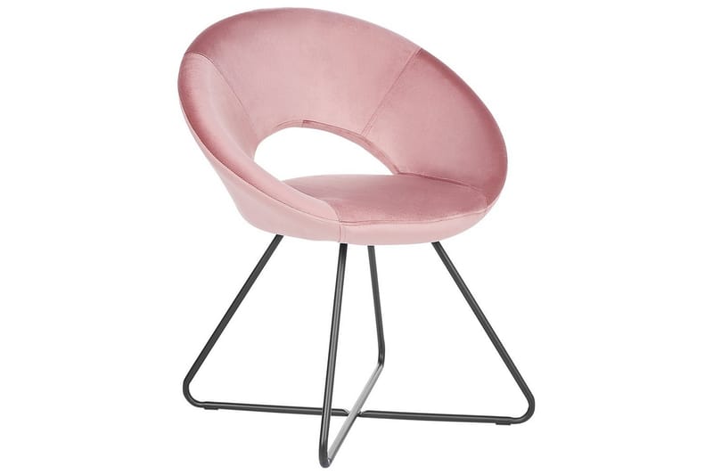 Spisestol Rachel - Rosa, svart, Rosa, Svart - Møbler - Stoler & lenestoler - Spisestuestoler & kjøkkenstoler